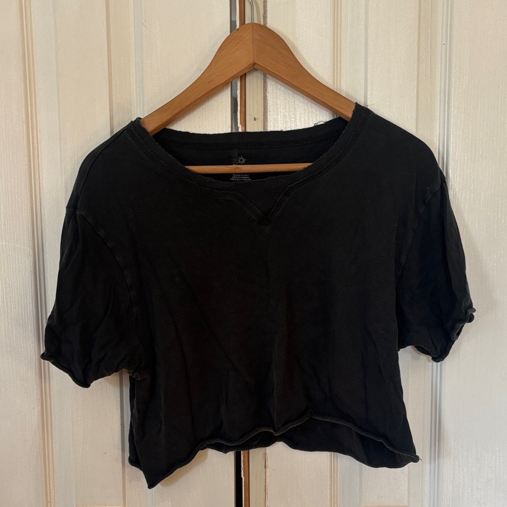 Aerie Black Crop Top